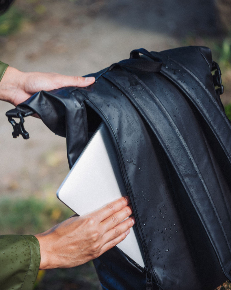 Herschel Supply Co. Weather Resistant Roll Top Backpack lineup showing multiple color options.