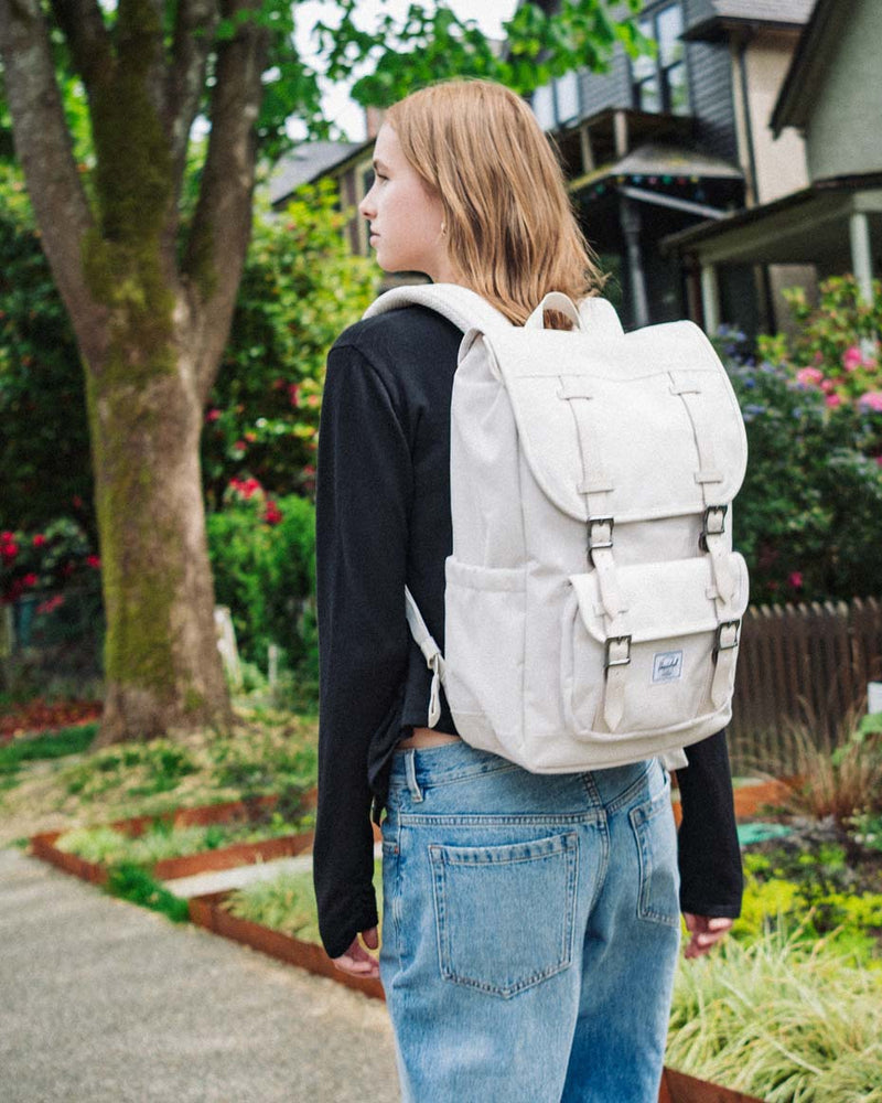 Herschel Little America Mid Backpack showing various color options available.