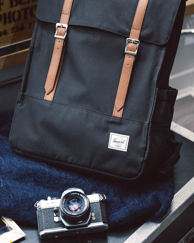 Herschel Survey Backpack color guide chart showing a grid of different available color swatches.
