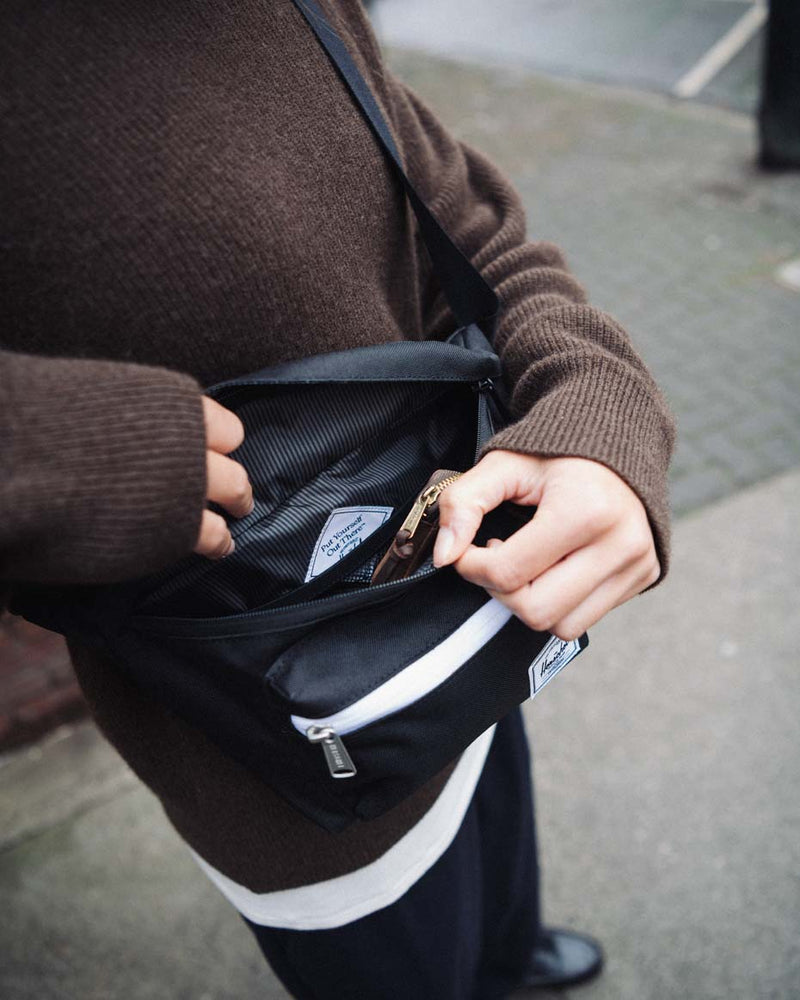 Herschel Supply Co. Pop Quiz Hip Pack shown in a variety of available colors.