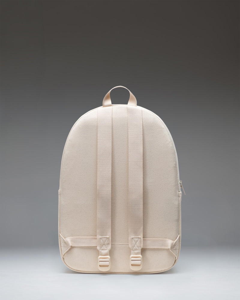 Herschel Supply Co. Pacific Daypack in Natural, featuring a clean, minimalist canvas design with adjustable shoulder straps.
