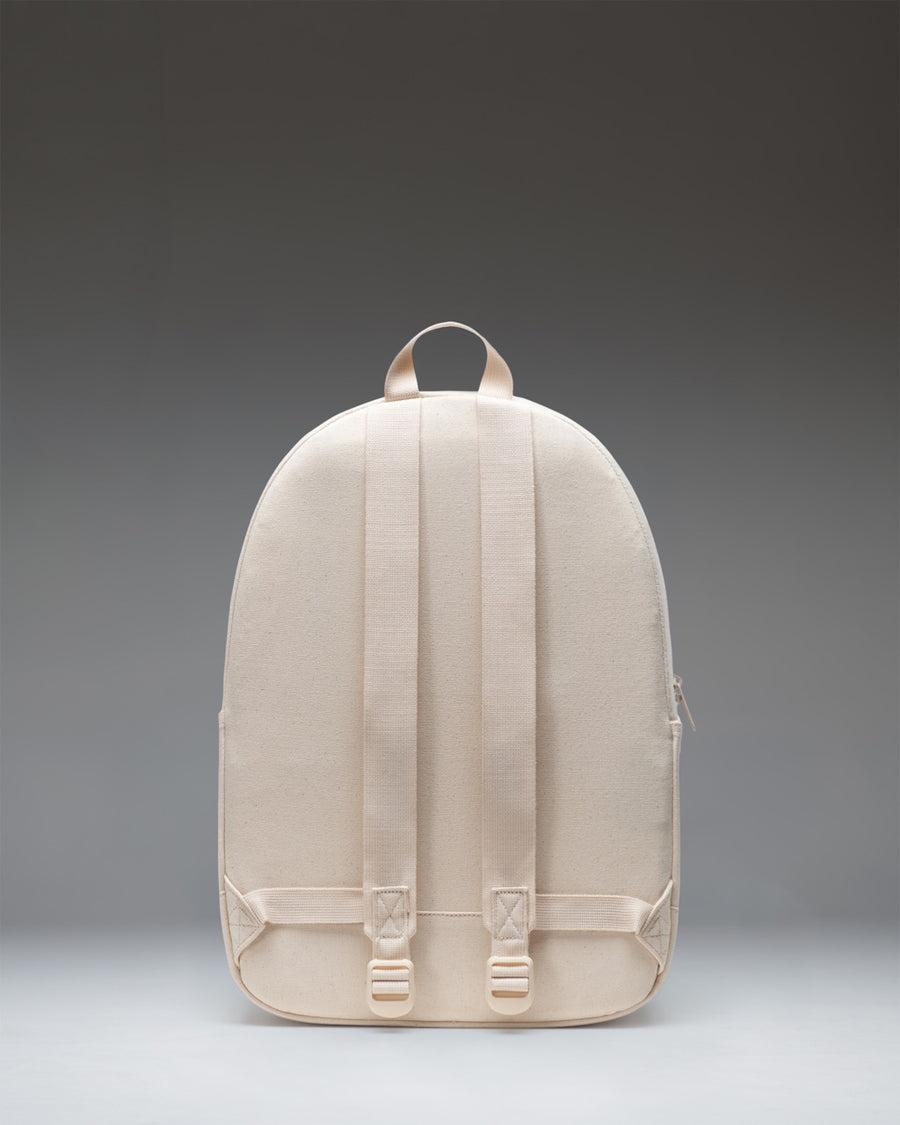 Herschel Supply Co. Pacific Daypack in Natural, featuring a clean, minimalist canvas design with adjustable shoulder straps.