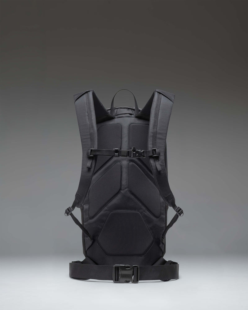 Herschel Supply Co. All Season 17L Backpack in black, featuring a durable recycled fabric design built for outdoor use.