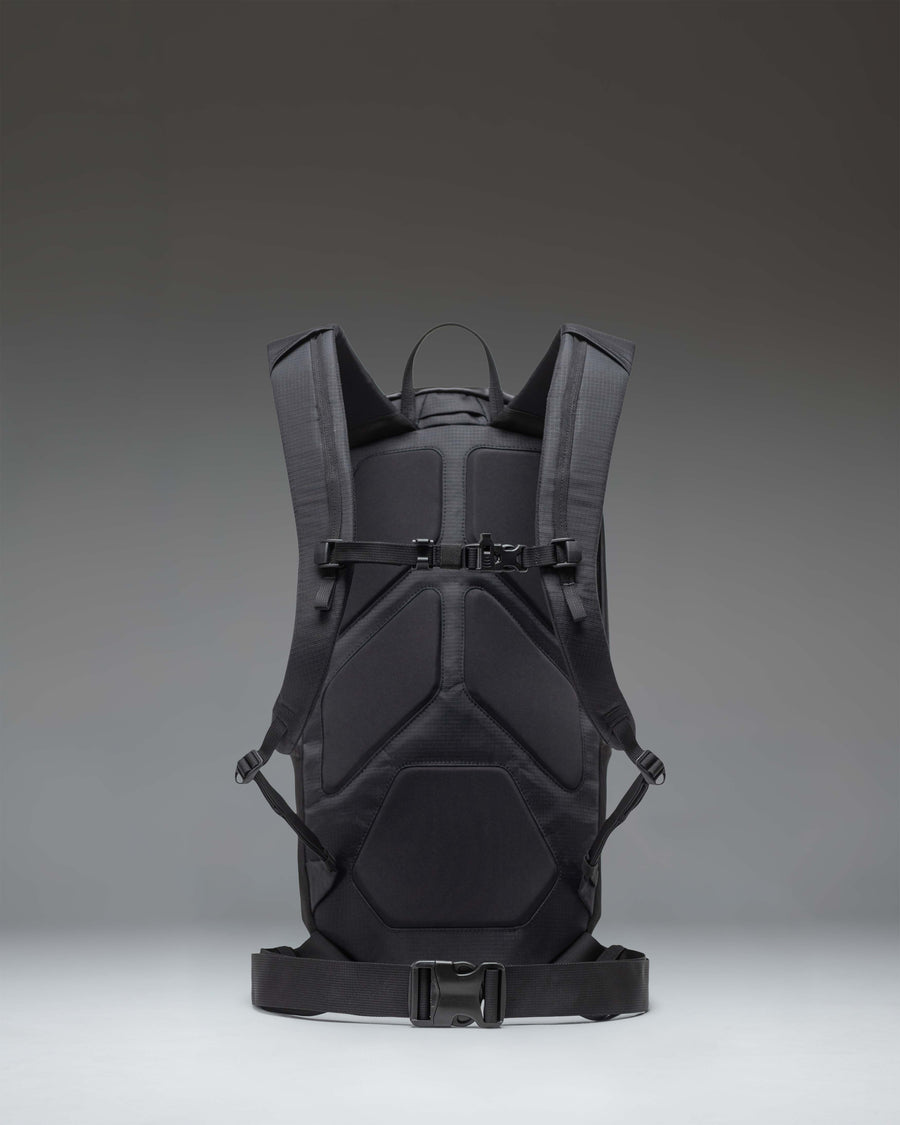 Herschel Supply Co. All Season 17L Backpack in black, featuring a durable recycled fabric design built for outdoor use.