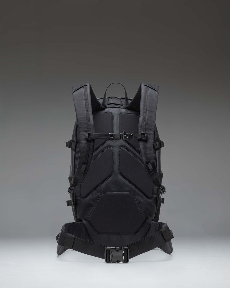 Herschel Supply Co. All Season 29L Backpack in black with multi-functional features for outdoor use.