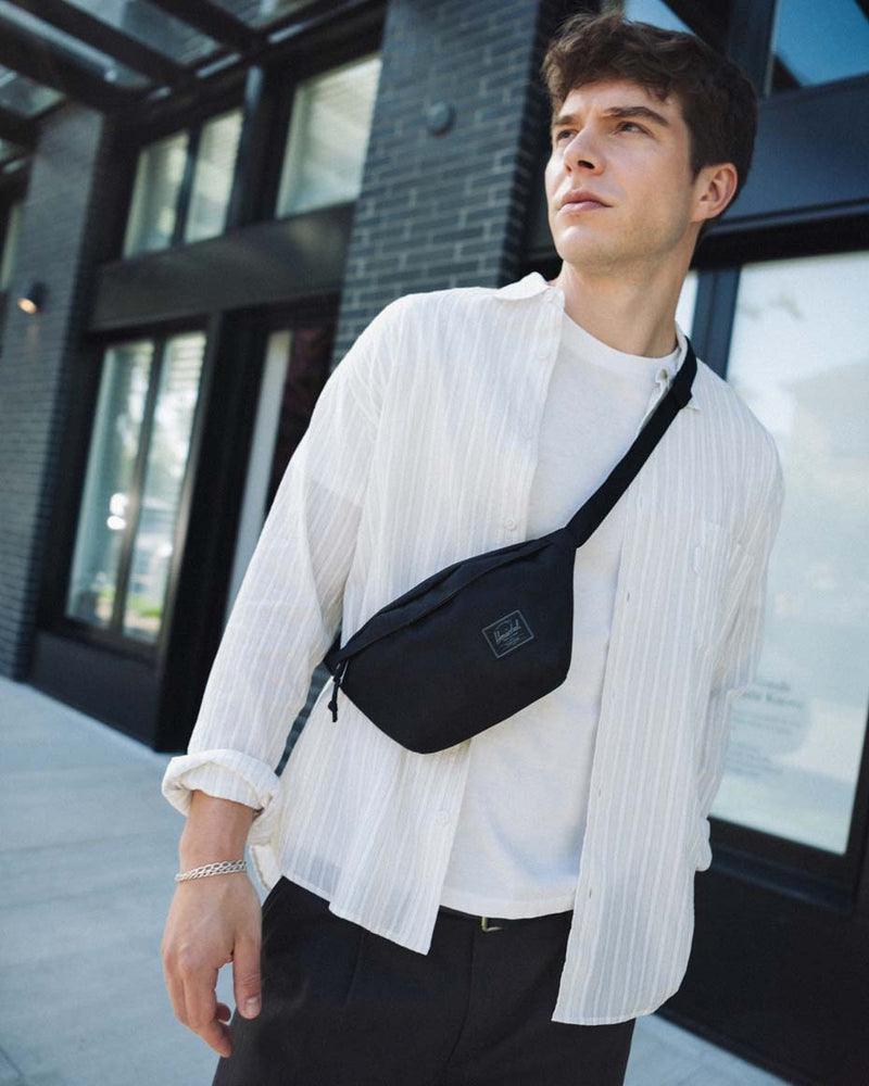 Herschel Classic Hip Pack 1L showing a grid of all available product colors.