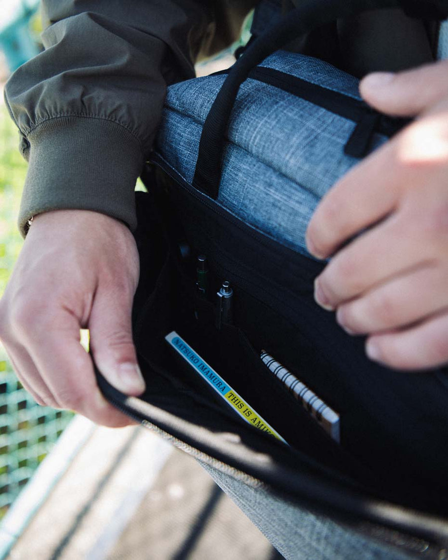 Herschel Supply Co. Gibson Messenger Tech bag in multi-color layout displaying available style options.
