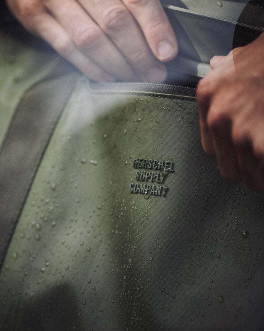 Herschel Supply Co. Alberni Tote in all available colors arranged in a neat grid.