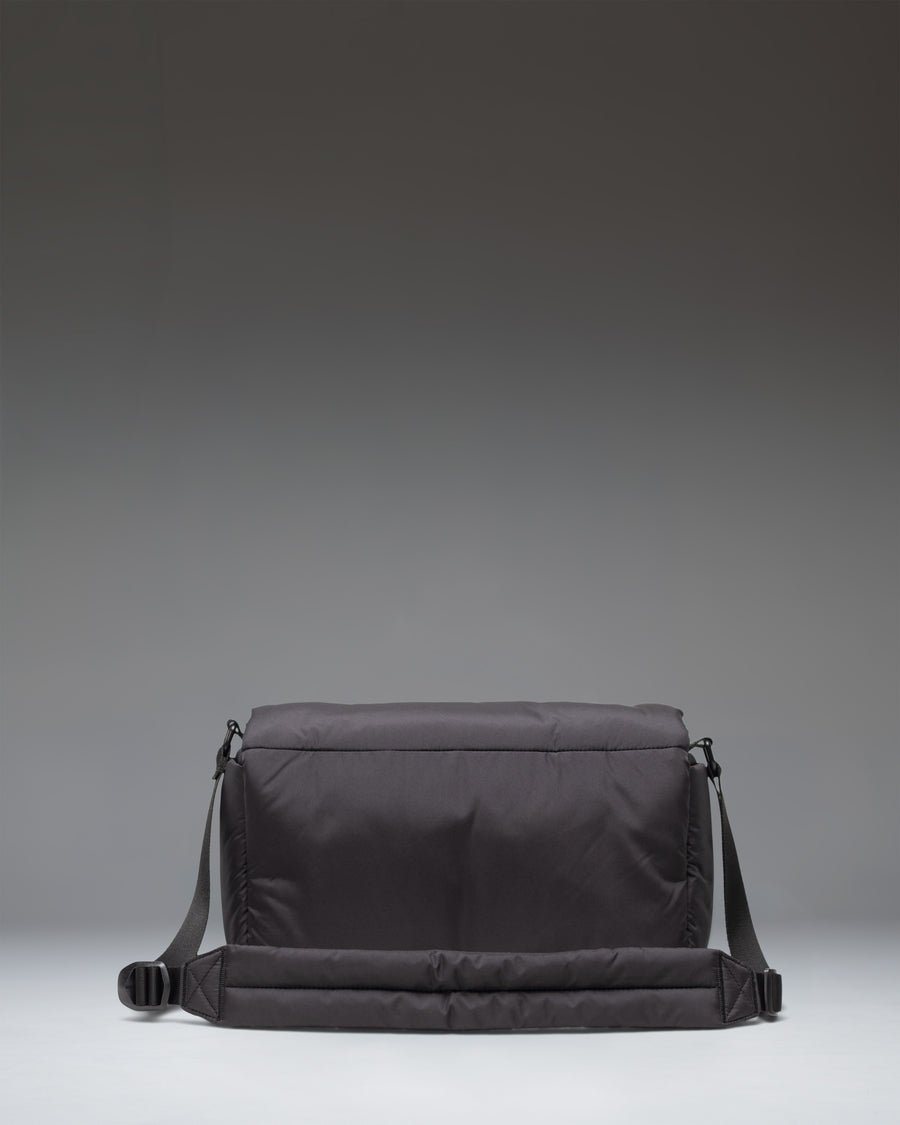 Herschel Supply Co. Cloudform Crossbody bag in black, showing an alternative detailed view.