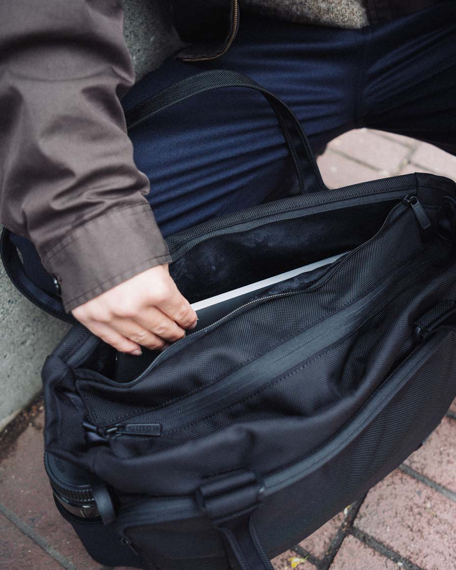 Herschel Supply Co. Kaslo Tote Tech Cordura bag in all colors shown together to display the full color collection.
