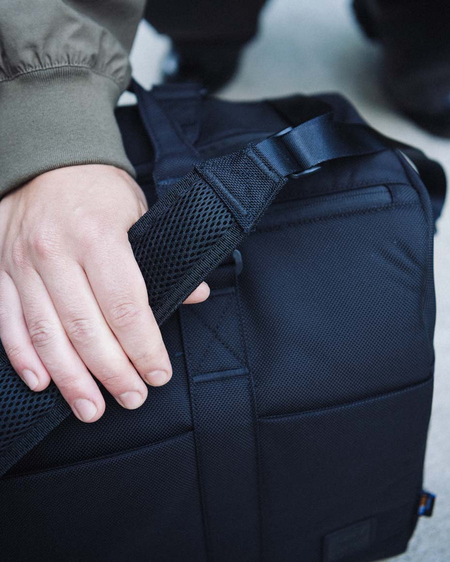 Herschel Supply Co. Novel Duffle Tech Cordura bag showing multiple color options.