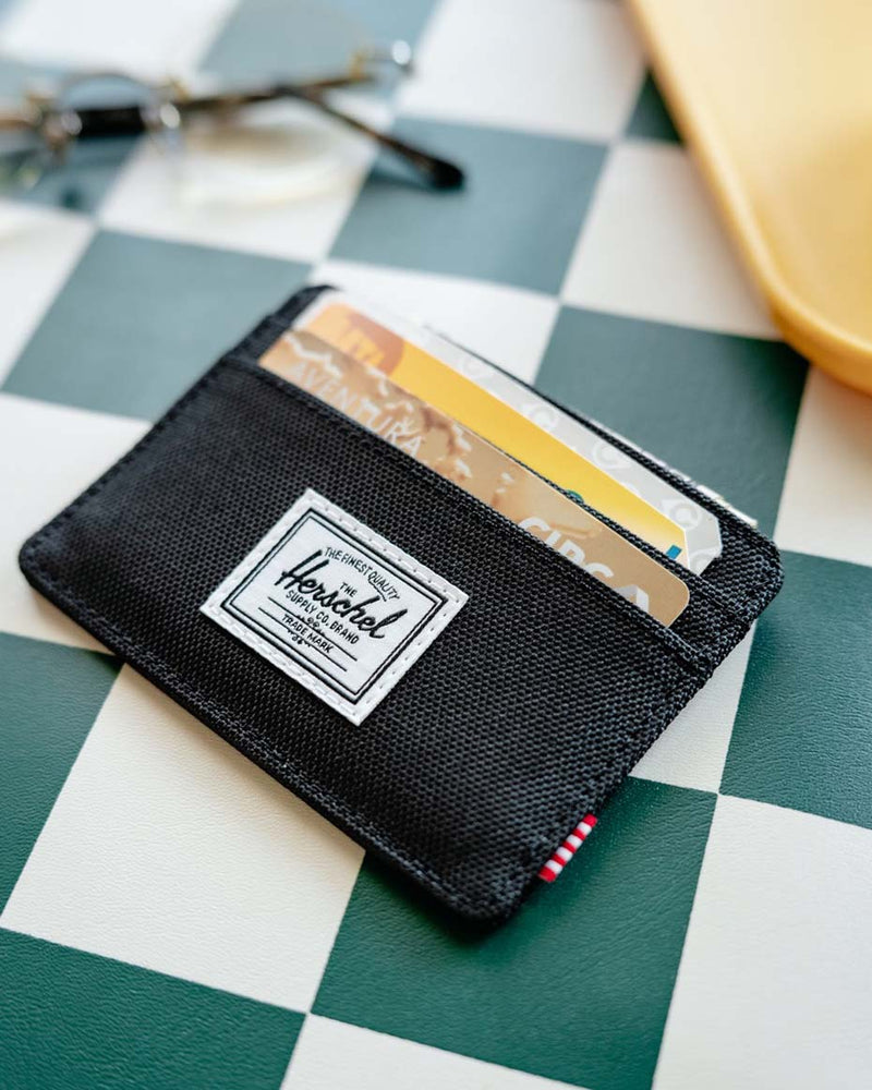 Herschel Supply Co. Charlie Cardholder showing a variety of colors available.