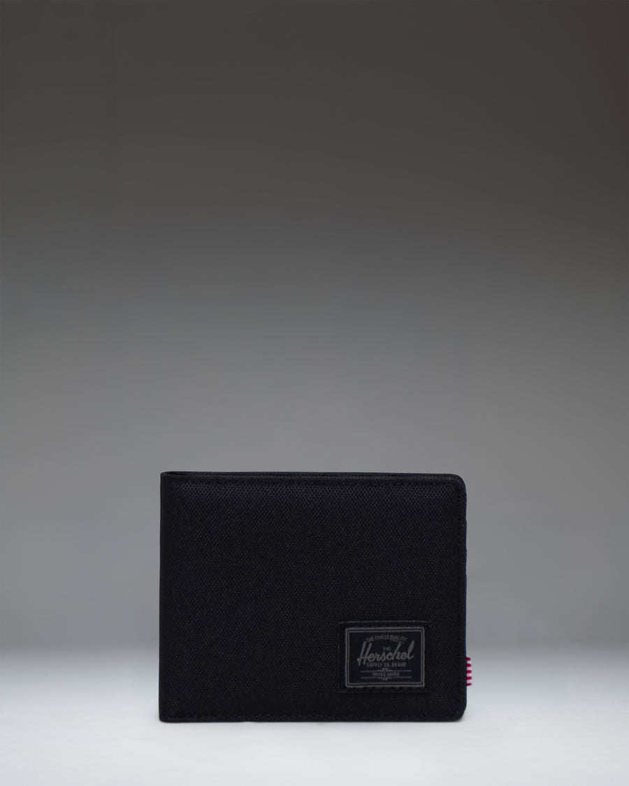 Herschel Supply Co. Roy Wallet in Black Tonal, showing the classic bi-fold design.