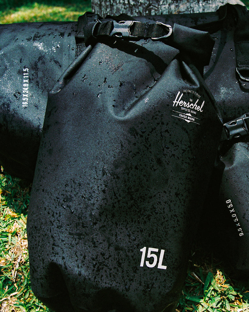 Herschel Supply Co Dry Bag Organizer 15L showing all color options.