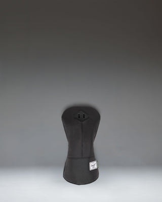 Black Herschel Heritage Driver Head Cover with classic diamond accent and soft fleece lining for golf club protection.