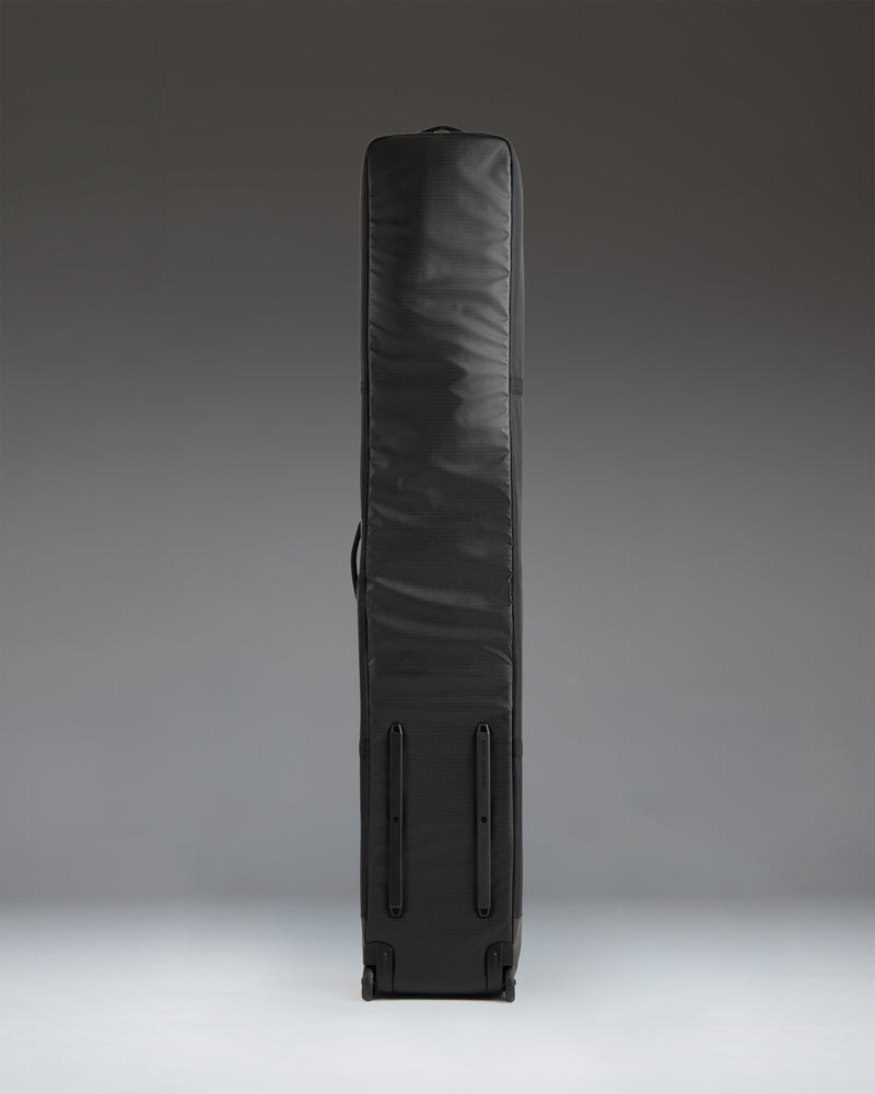 Herschel Supply Co. Snow Roller Bag 168cm in black, showing the interior compartments and storage space for snow gear.