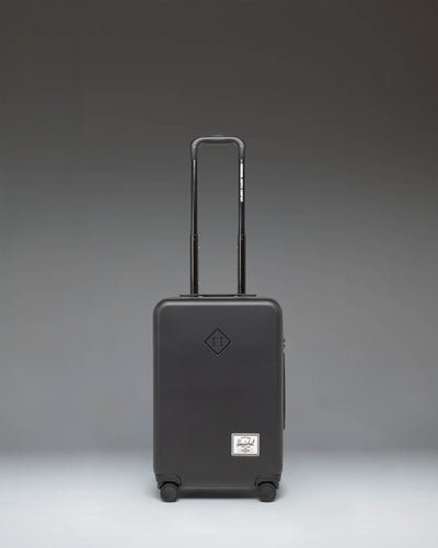 Black Herschel Heritage Hardshell Large Carry-On Luggage.