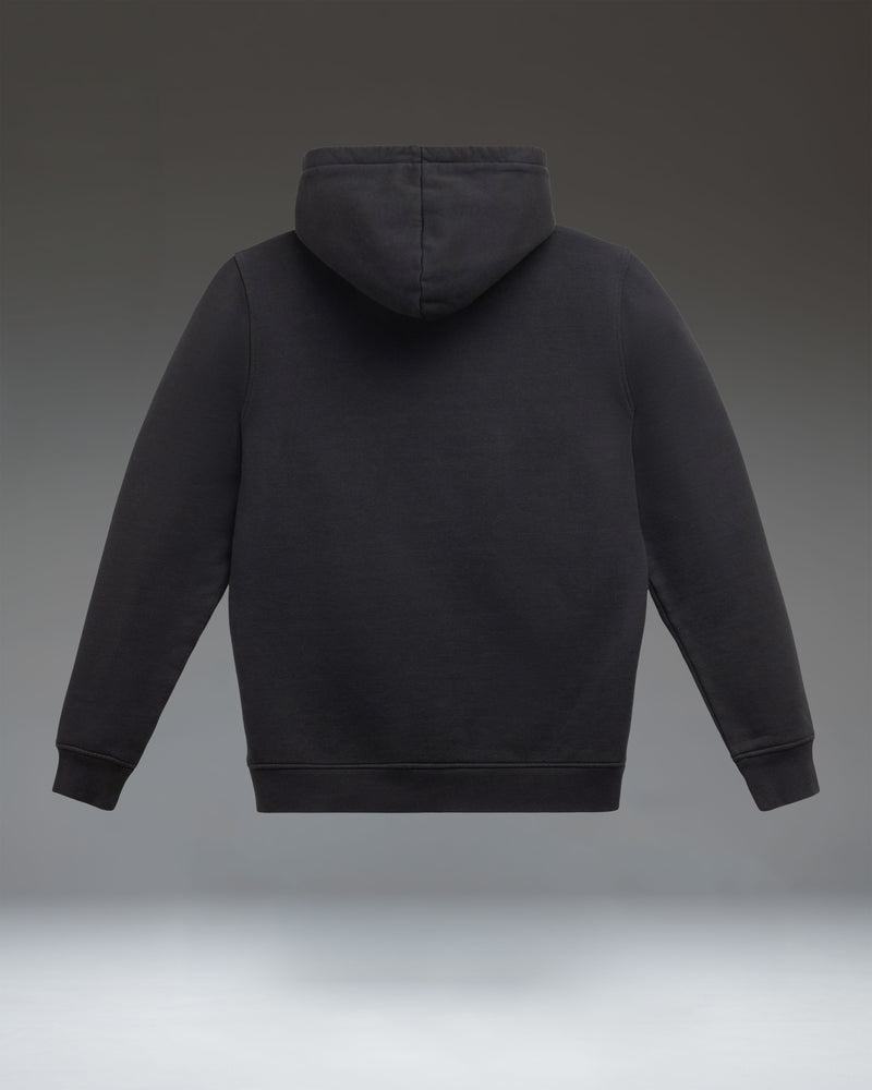 Herschel Supply Co. Basic Hoodie Men's in Black/White, featuring a classic black pullover design with white drawstring details.