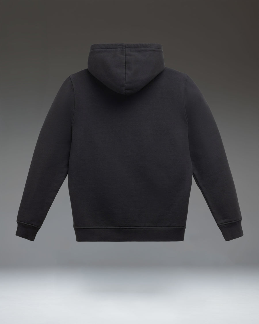 Herschel Supply Co. Basic Hoodie Men's in Black/White, featuring a classic black pullover design with white drawstring details.