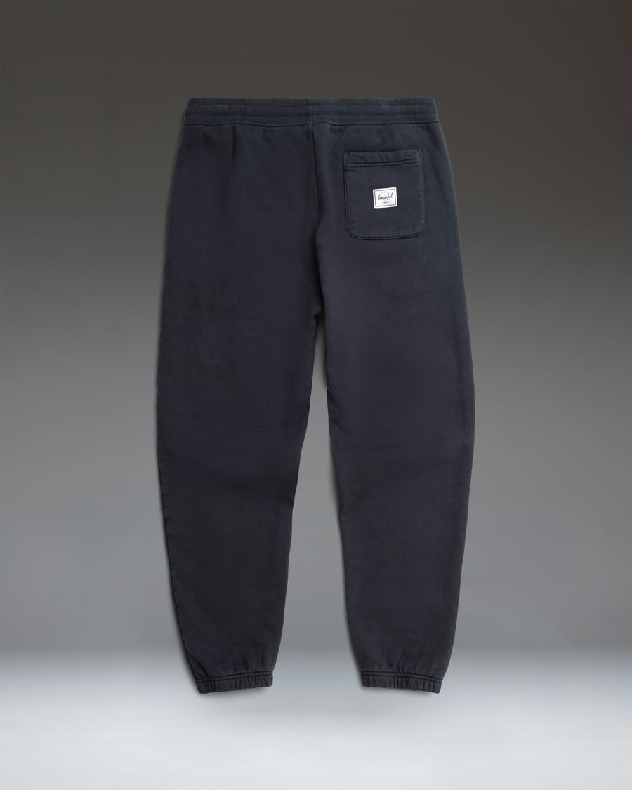 Men's sweatpants size guide chart. Waist: S 30-32, M 32-34, L 34-36, XL 36-38, XXL 38-40. Inseam: 31 inches for all sizes.