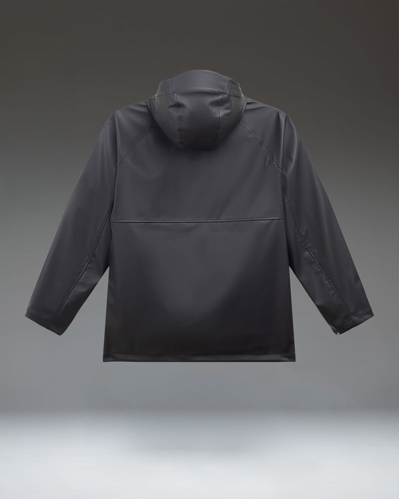 Herschel Supply Co Men's Classic Rain Jacket in Black size guide chart showing measurements for all sizes.