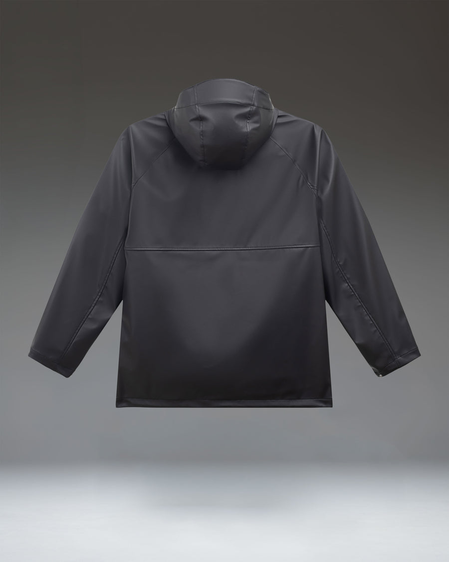 Herschel Supply Co Men's Classic Rain Jacket in Black size guide chart showing measurements for all sizes.