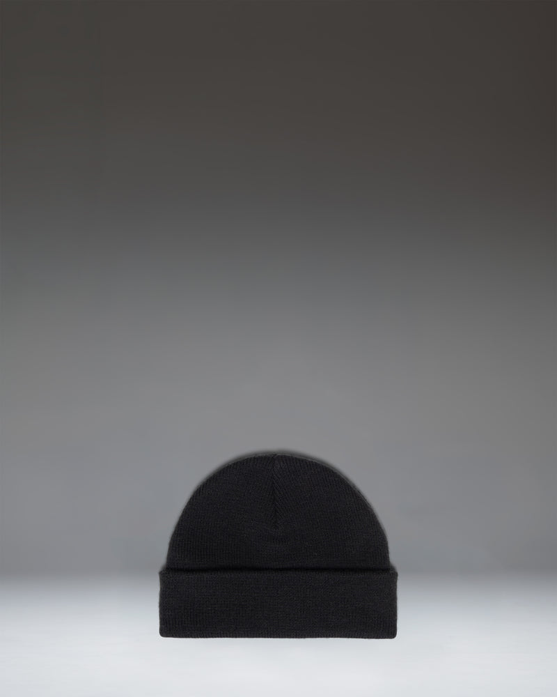 Herschel Supply Co. Elmer Baby Beanie for infants aged 6-12 months, shown in black.