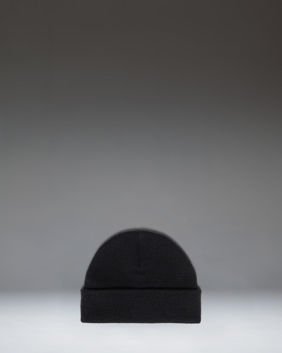 Herschel Supply Co. Elmer Baby Beanie for infants aged 6-12 months, shown in black.