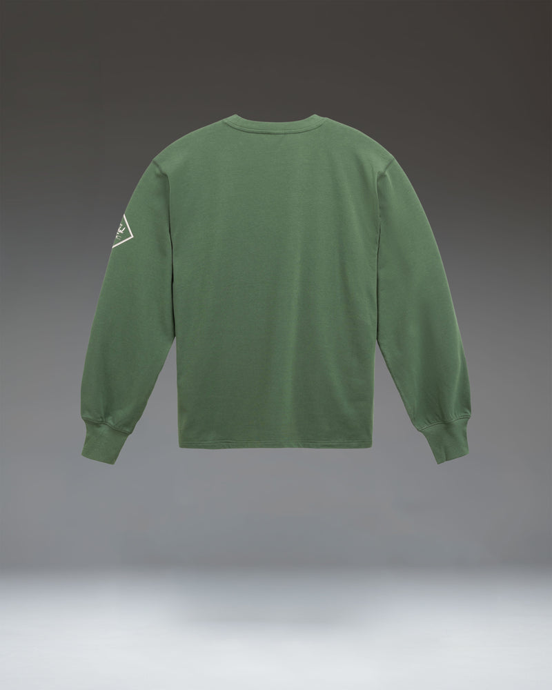 Herschel Supply Co. Women's Performance Long Sleeve Tee size guide chart showing measurements for sizes XS through XL.