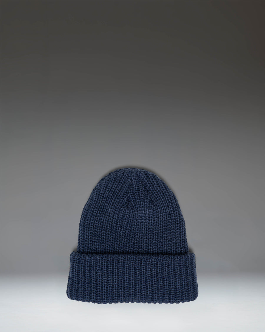 Herschel Supply Co. Douglas Station Beanie in Darkest Navy, featuring a ribbed knit design with a folded cuff.