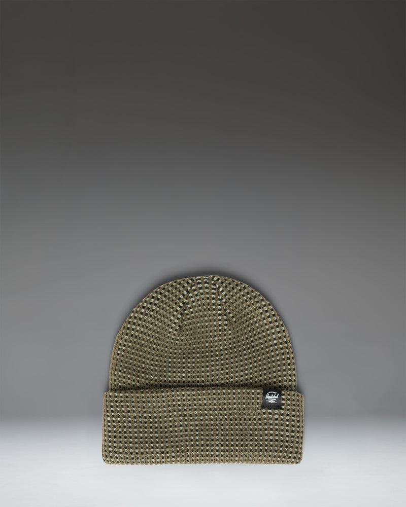 Herschel Supply Co. Rowan Plaited Beanie in Deep Lichen Plaited.