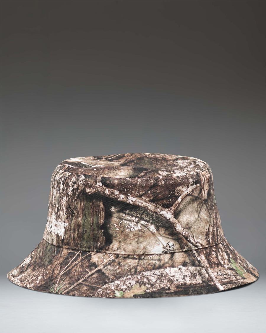 Herschel Supply Co. Realtree Norman Bucket Hat size guide chart showing available sizes S/M and L/XL.