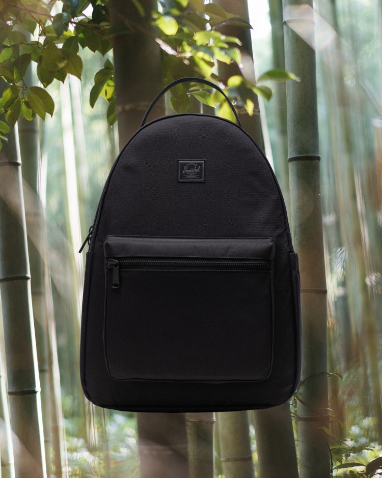 Herschel Nova Backpack in Black Tonal, shown from the front.