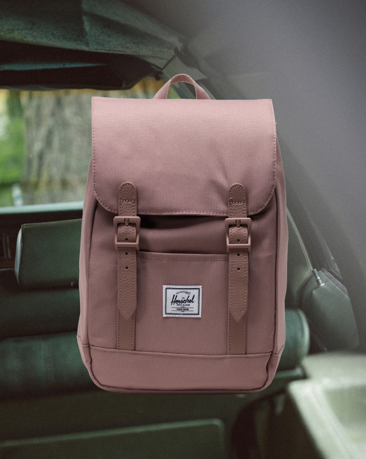 Herschel Retreat Mini Backpack in Ash Rose.