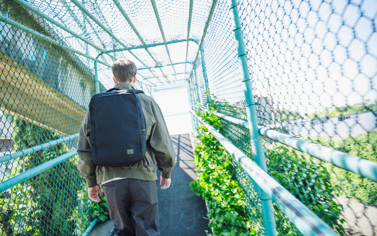 Black Herschel Supply Co. Kaslo Backpack Tech Cordura hero image highlighting its durable and modern design.