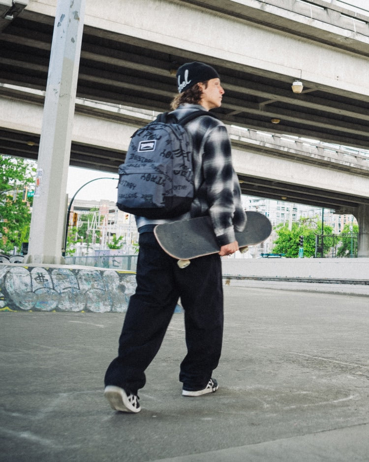 Herschel Supply Co. Thrasher Classic XL Backpack in Asphalt/Black Destroy.