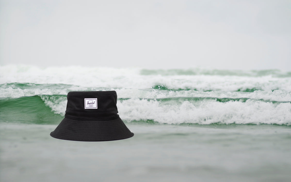 Herschel Supply Co. Toddler Bucket Hat (2-4 Years) in black.