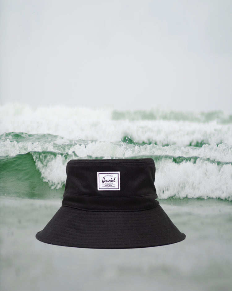 Herschel Supply Co Toddler Bucket Hat (2-4 Years) in black.