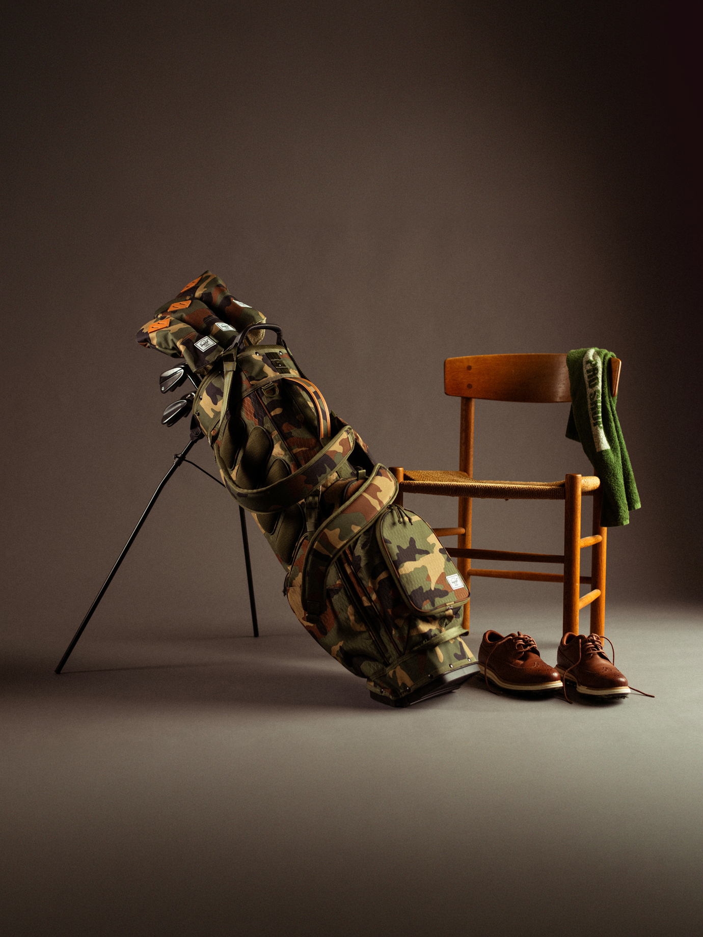A graphic featuring a collage of golf lifestyle and product imagery, titled Mobile Golf PDP Collection.
