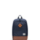Navy/Saddle brown