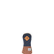 Navy/Saddle brown
